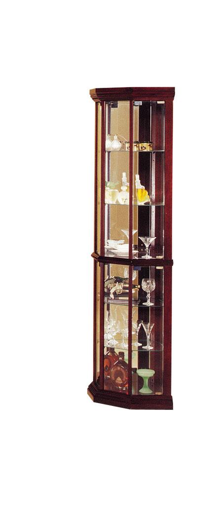 Acme huxley deals corner curio cabinet